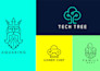 design a minimalist line art logo for your brand in 24 hours